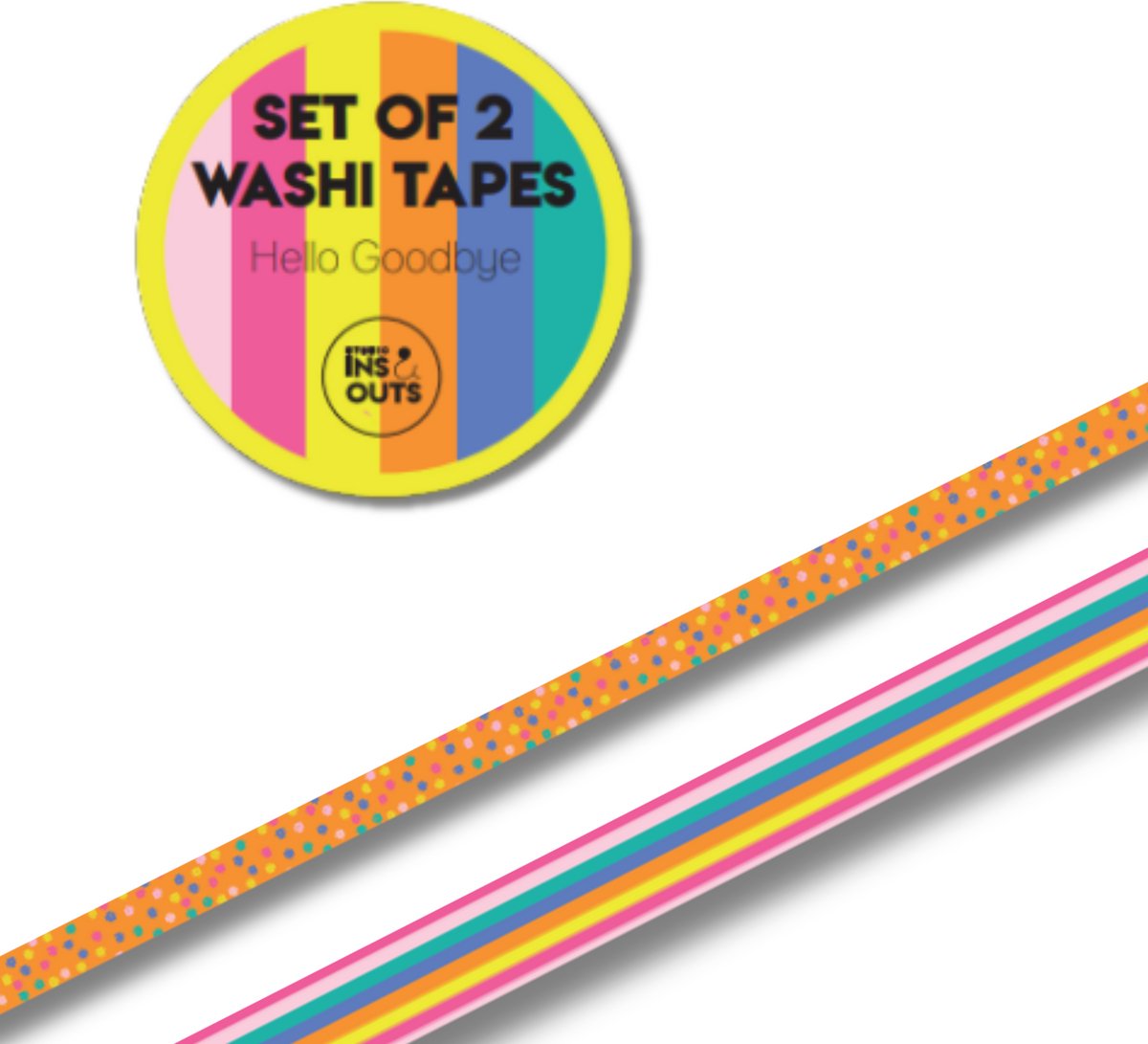 Set van 2 washi tapes | Hello Goodbye25
